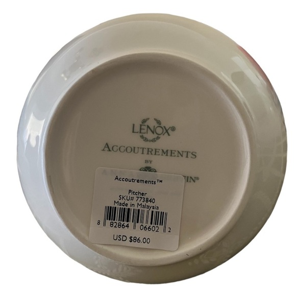 Lenox Accoutrements Floral Pitcher - Picture 3 of 3